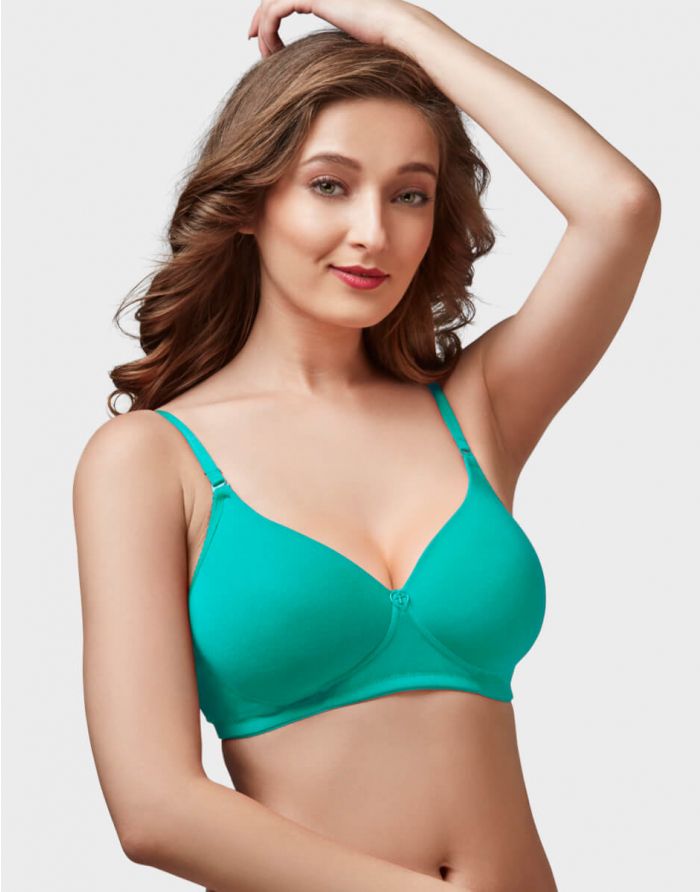 Buy MILAN TRYLO CATHERINA FULL COVERAGE STREPLESS DESIGNER DOUBLE LAYER  COTTON BRA 32D SKIN Online @ ₹589 from ShopClues